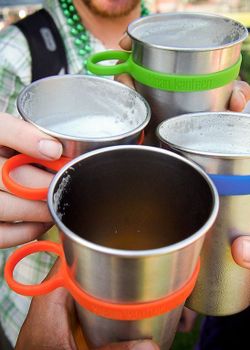 Набор одностенных стаканов Klean Kanteen Steel Pint 16oz (473 мл) Brushed Stainless, 4 шт