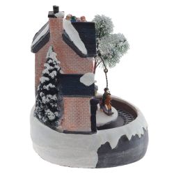 GAEM Фигурка декоративная "Рождество" (4 мелодии, подсвет, движ, 3xAA н/п, +USB), L19 W18 H22 см