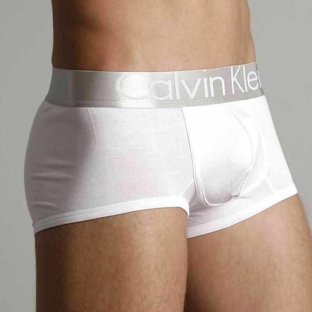 Мужские трусы хипсы белые Calvin Klein Boxer Steel White