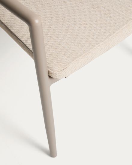 Уличный стул Argasi из алюминия бежевого цвета и веревки