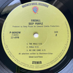 Винтажная виниловая пластинка LP Deep Purple Fireball (Япония 1971) (Без Оби) Strange Kind Of Woman