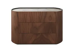 Комод Lagom 3 ящика ширина 120 см (орех, камень OV)