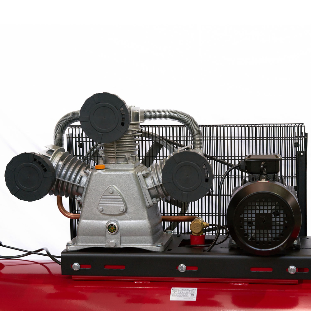 Компрессор ROSSVIK СБ4/Ф-500.LB75, 950 л/мин, 10 бар, ресивер 500 л, 380 В/5,5 кВт, красный