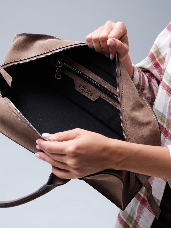 Сумка багет Doxie DBR 31157 серо-коричневый