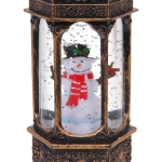 Сувенир с подсветкой «Сказочный мир - Снеговик» 6,4*14,5 см, Бронза (работает от батареек LR44*3)