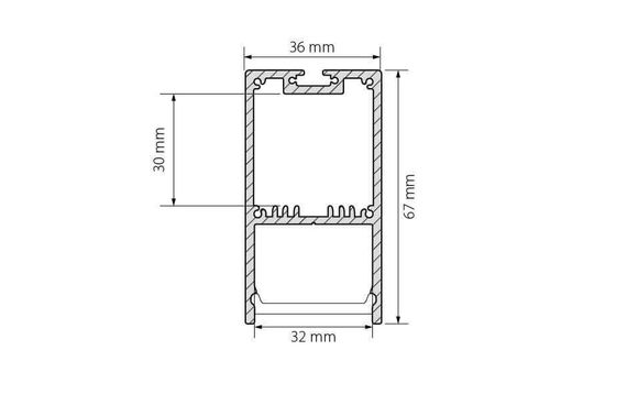 Профиль Arlight SL-LINE-3667-2000 ANOD 019299