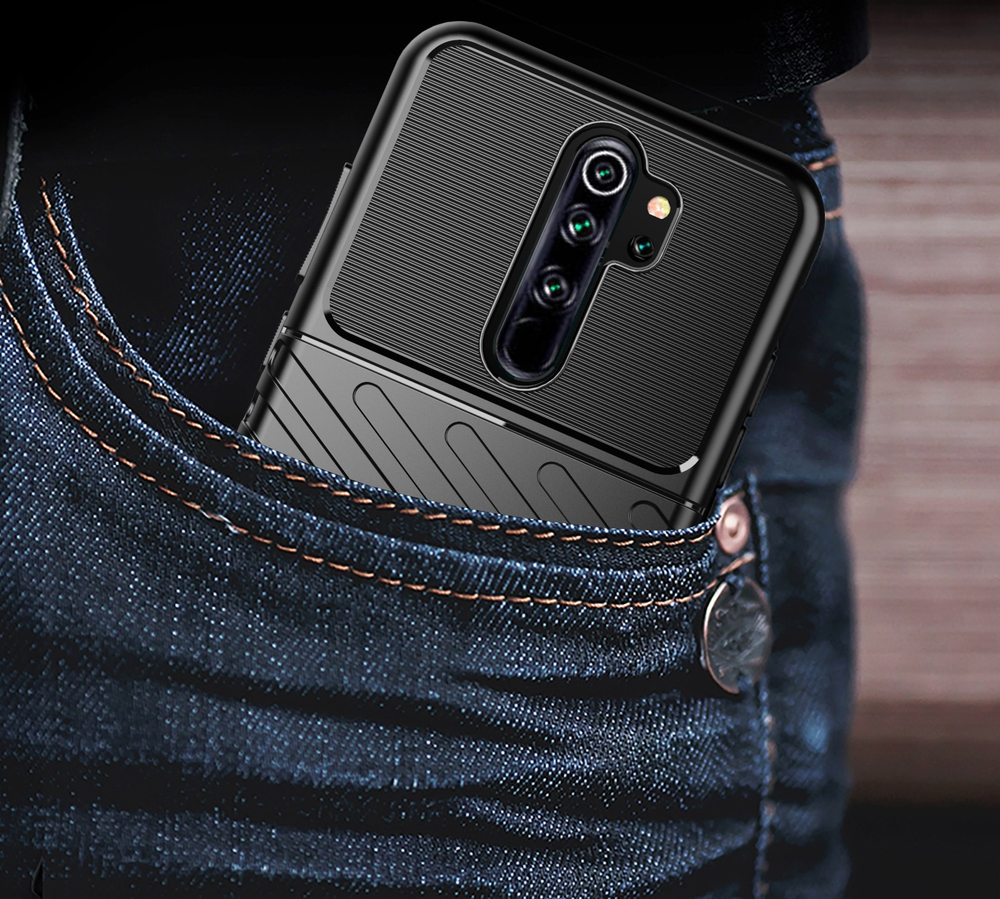Чехол для Xiaomi Redmi Note 8 Pro цвет Black (черный), серия Onyx от Caseport