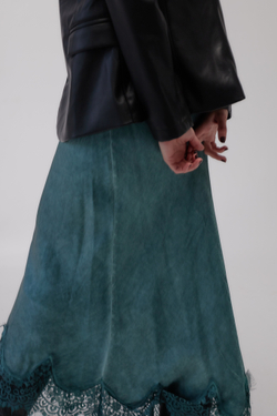 Юбка с кружевом