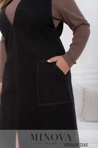 Сарафан 2345-черный Minova