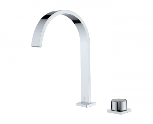 01112 Смеситель на борт раковины (2-отв,ХРОМ)  GANZER (10/1шт)