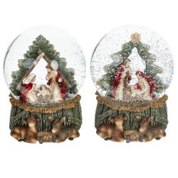 GAEM Фигурка декор в стекл шаре "Рождество", D 10 см, L10 W10 H12,5 см, 2в.(цена за один вид)