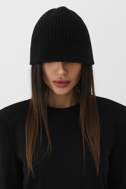 Панама из мериноса (черный)