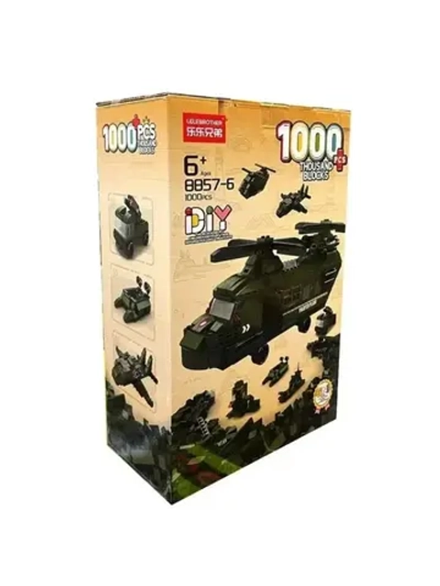 Конструктор Военная техника 6в1 1000 деталей/8857-6