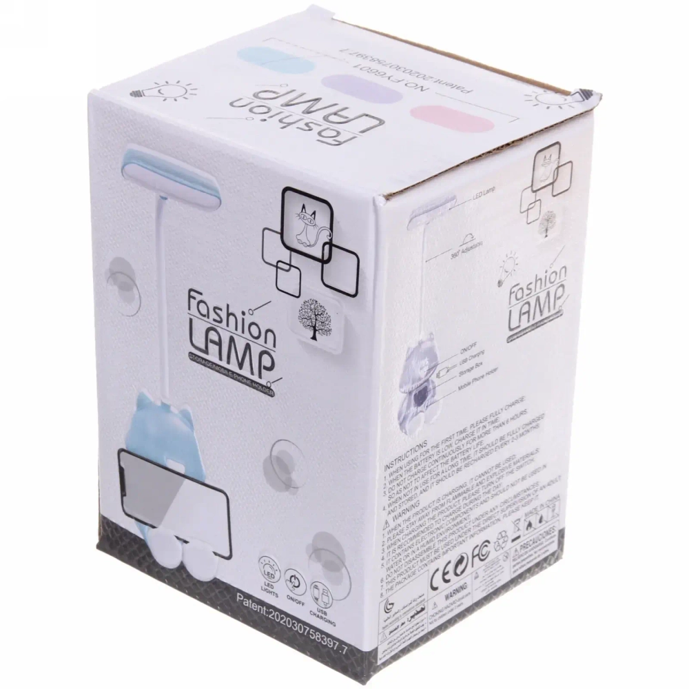 Светильник настольный «Marmalade-Кот Томас» LED 28*8,5*8см USB 2W 5V, Мятный