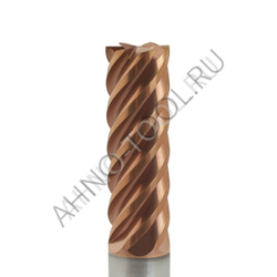 Фреза твердосплавная   8мм (L=60, l=20, хв=8) Z6 45° по стали, нерж., чугуну BRGM-6E-D8.0 HRC55 AHNO