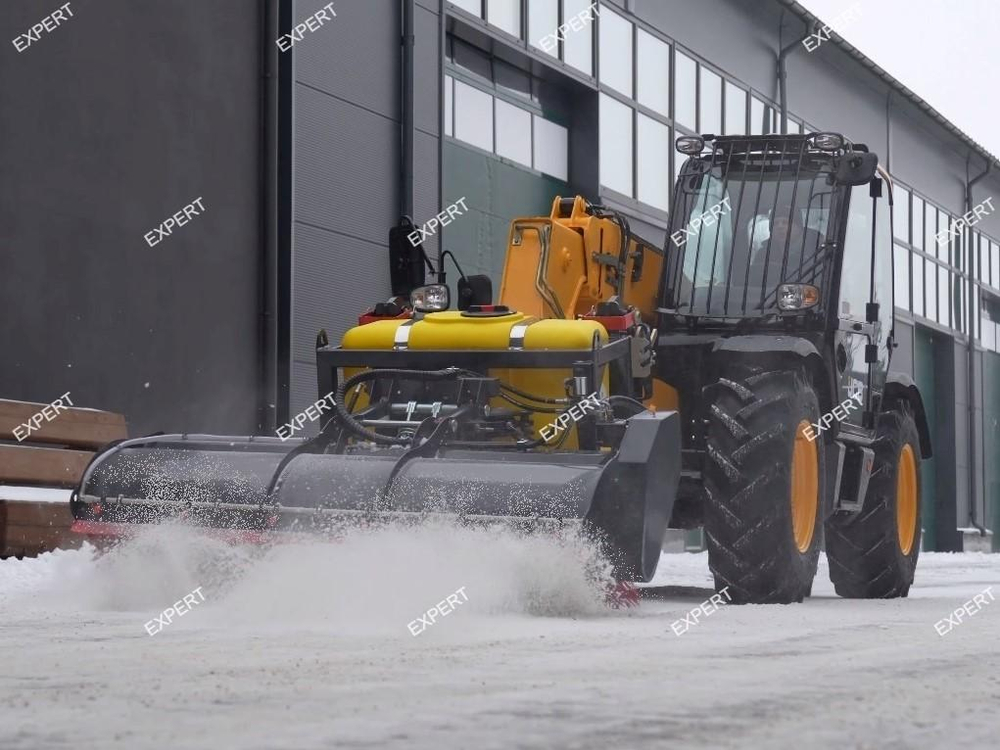 Щетка дорожная с бункером на погрузчик