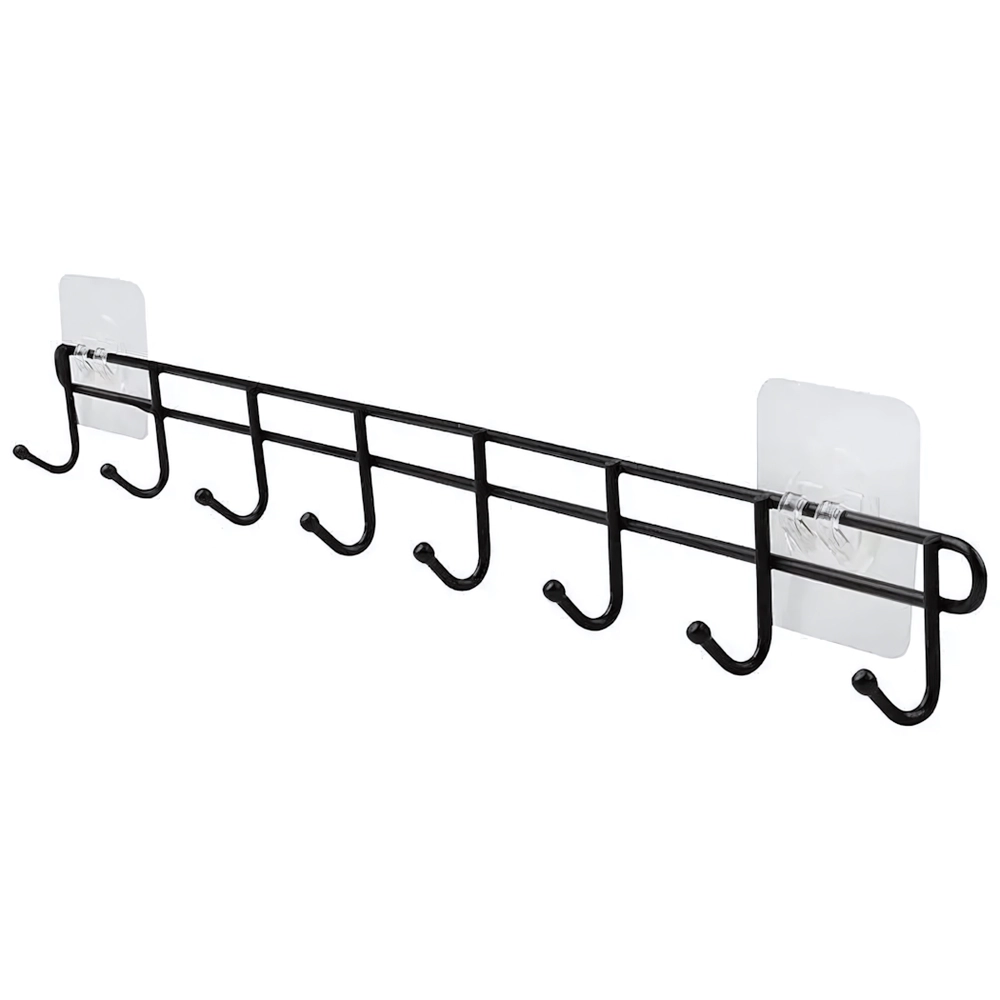 Вешалка 8 крючков, для кухонных аксессуаров, Самоклеющиеся, MAGIC MR-04