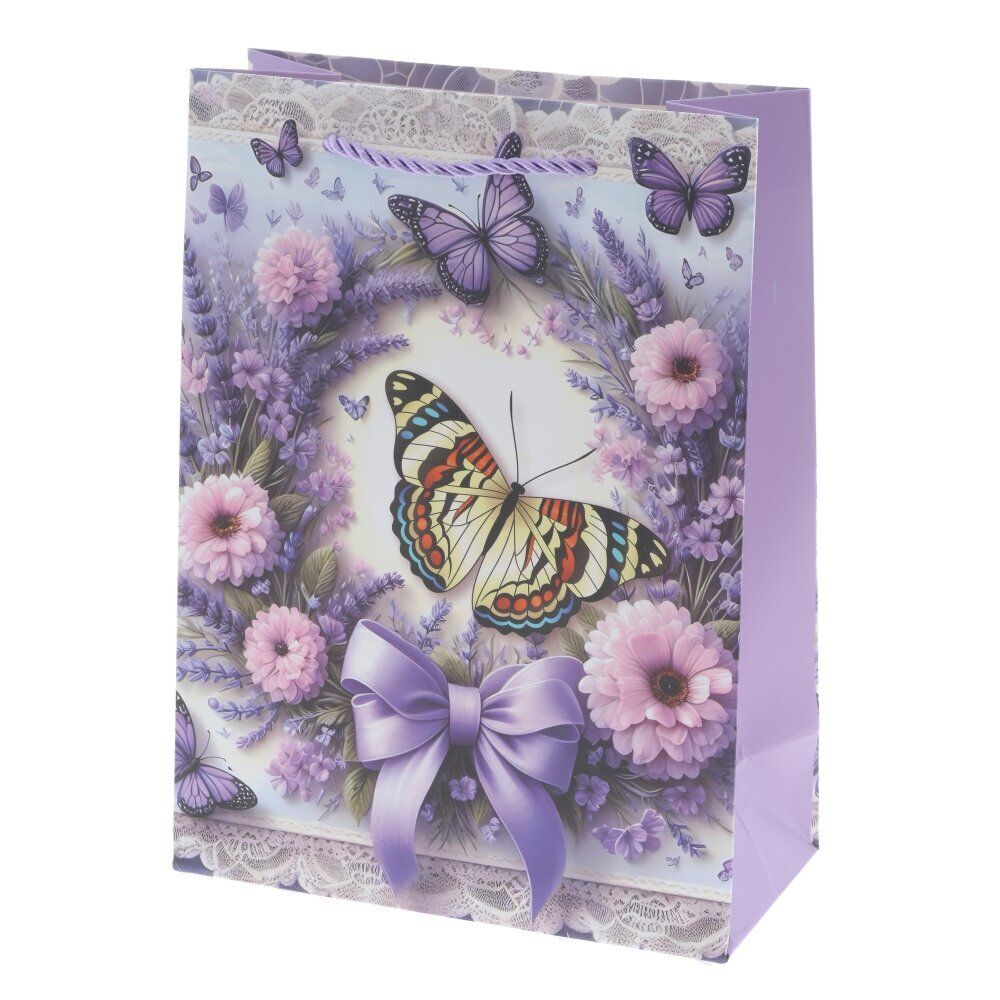 GAEM Пакет подарочный S (бумага 210г/м2, блок микс 12шт), L18 W8,5 H24 см, 4в.