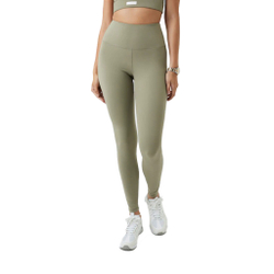 Женские теннисные брюки Björn Borg Borg High Waist Comfort Tight Women - Olive