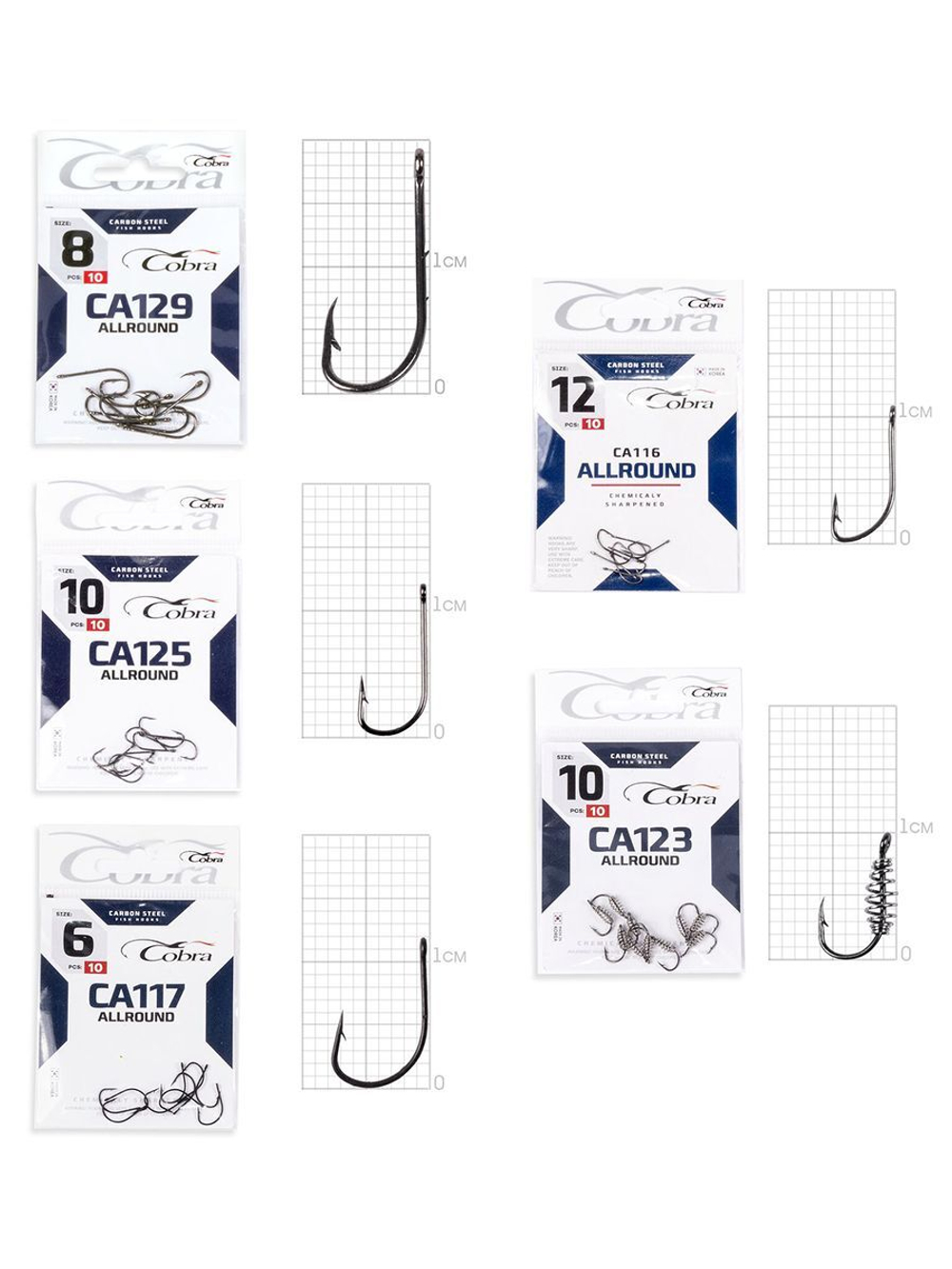 Набор крючков Cobra ЛЕЩ (упк.50шт.)