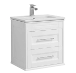 Тумба с раковиной Aquanet Бостон 60/Dreja Эйфория 60 белая матовая
