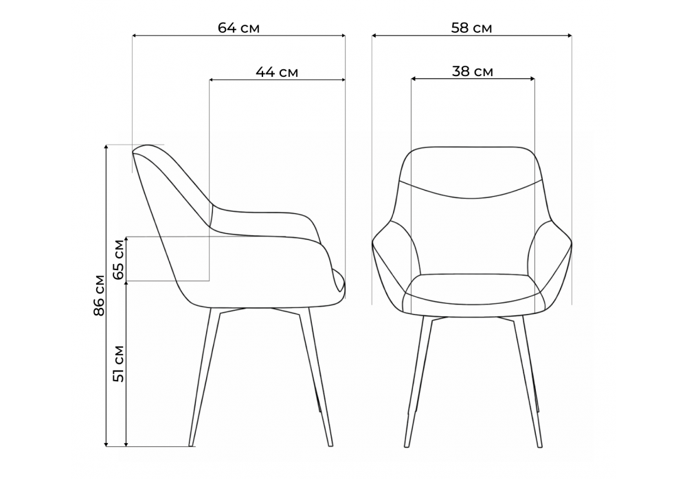 Стул на металлокаркасе Woodville Флюид латте (zd 290), черный