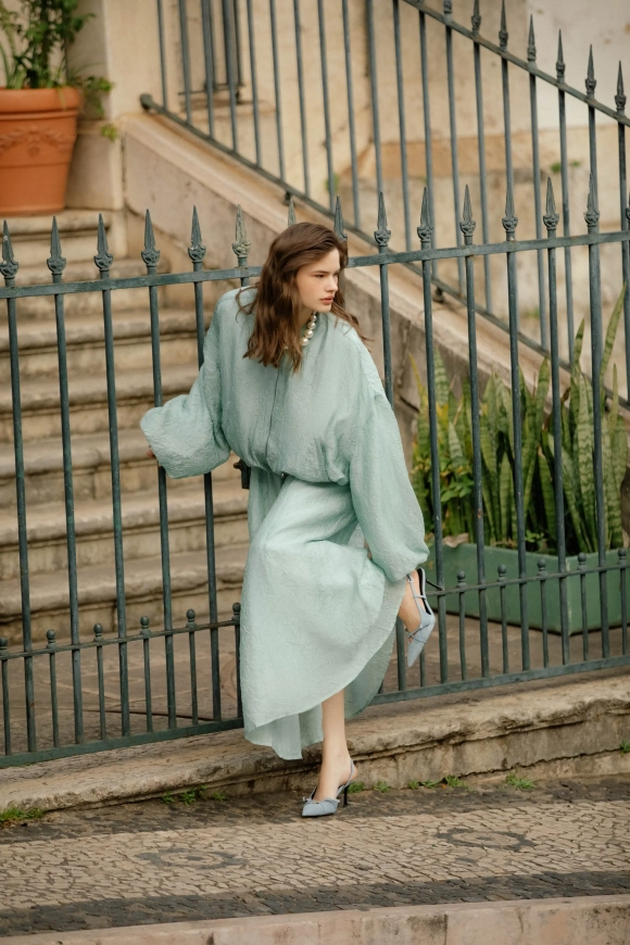 Юбка из жатой вискозы