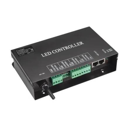 Контроллер HX-SPI-DMX-SL-4P (4096 pix, 220V, TCP/IP, add, ArtNet) (Arlight, IP20 Металл, 2 года) 027277