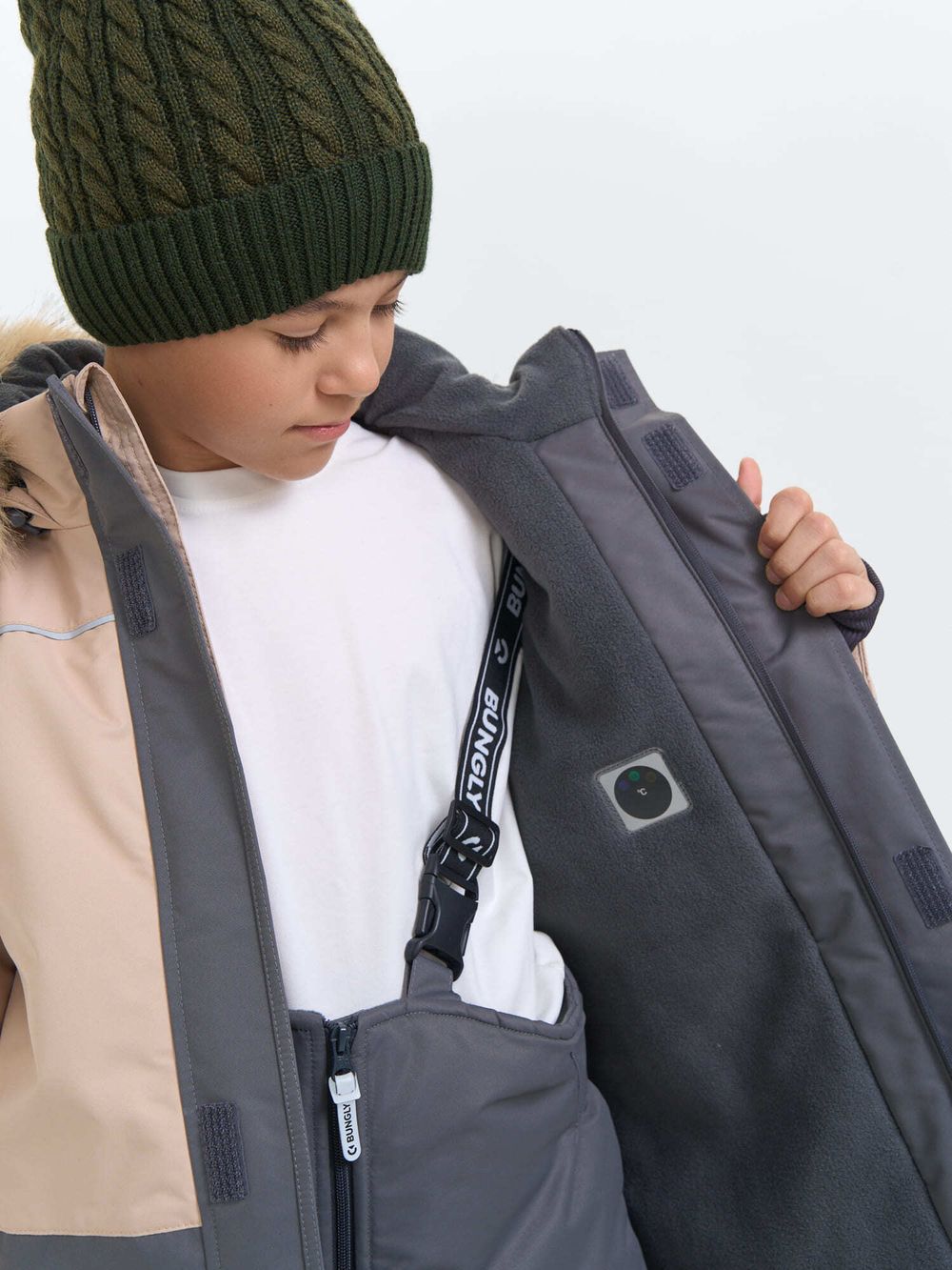 Костюм зимний с системой роста "Графит" 7+