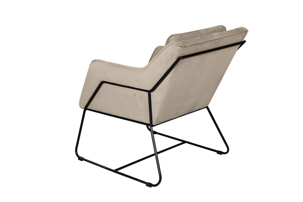 Кресло Alex, бархат пепельно-бежевый 25