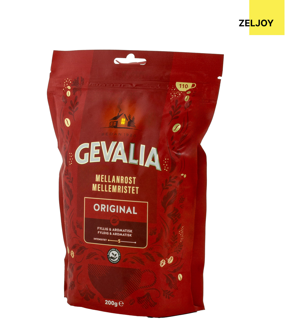 Кофе растворимый Gevalia Original 200 гр (м/у)