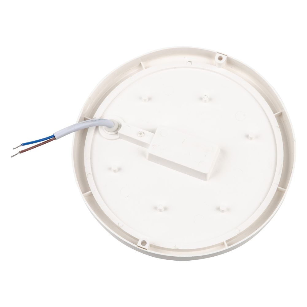 ULW-Q217 12W-6500К SENSOR IP65 WHITE Светильник светодиодный влагозащищенный. с микроволновым датчиком движения. Круг. Дневной свет 6500K. Диаметр 135 мм. Корпус белый. ТМ Volpe