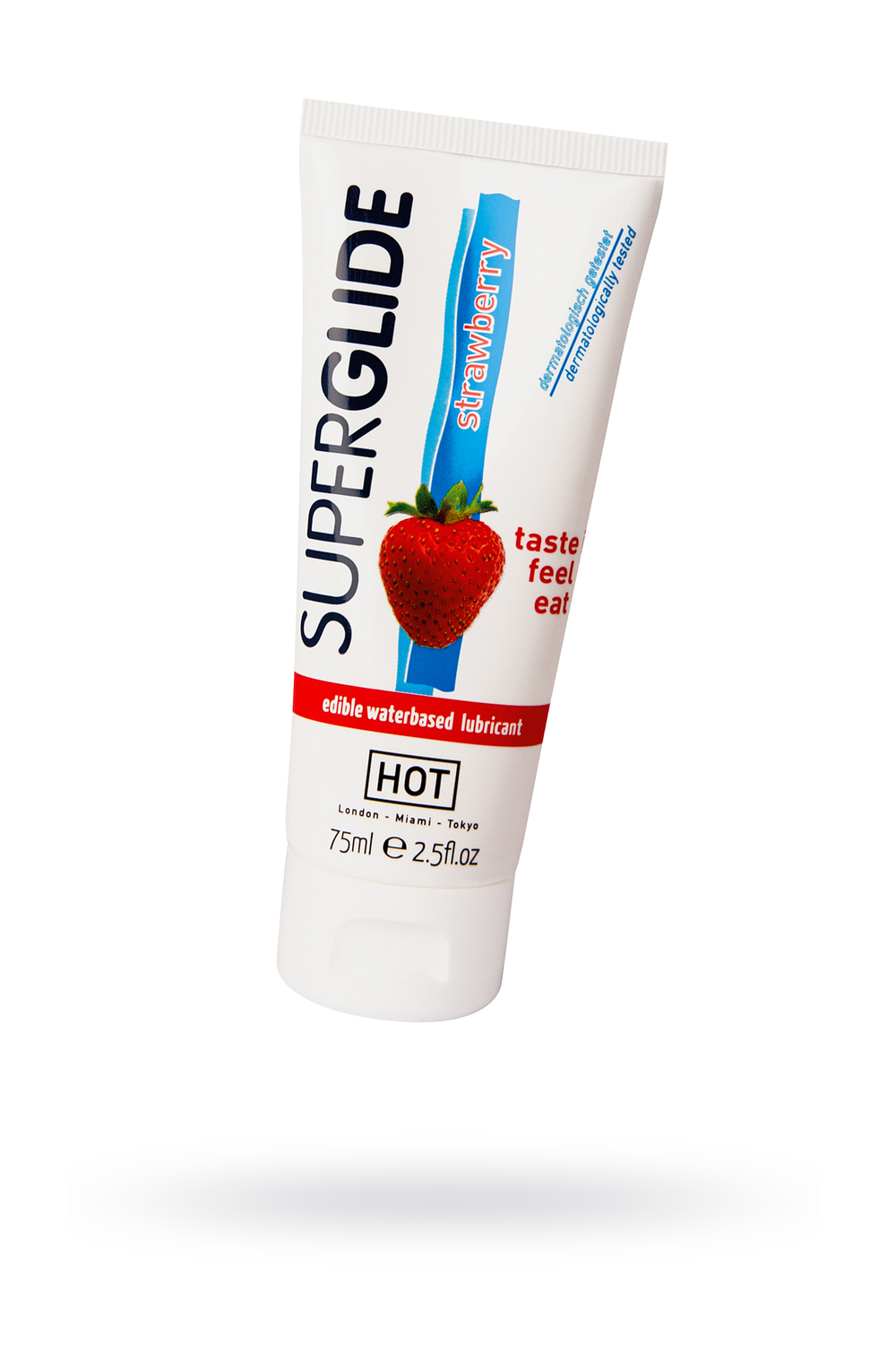 Смазка съедобная на водной основе Superglide со вкусом клубники 75мл 44119