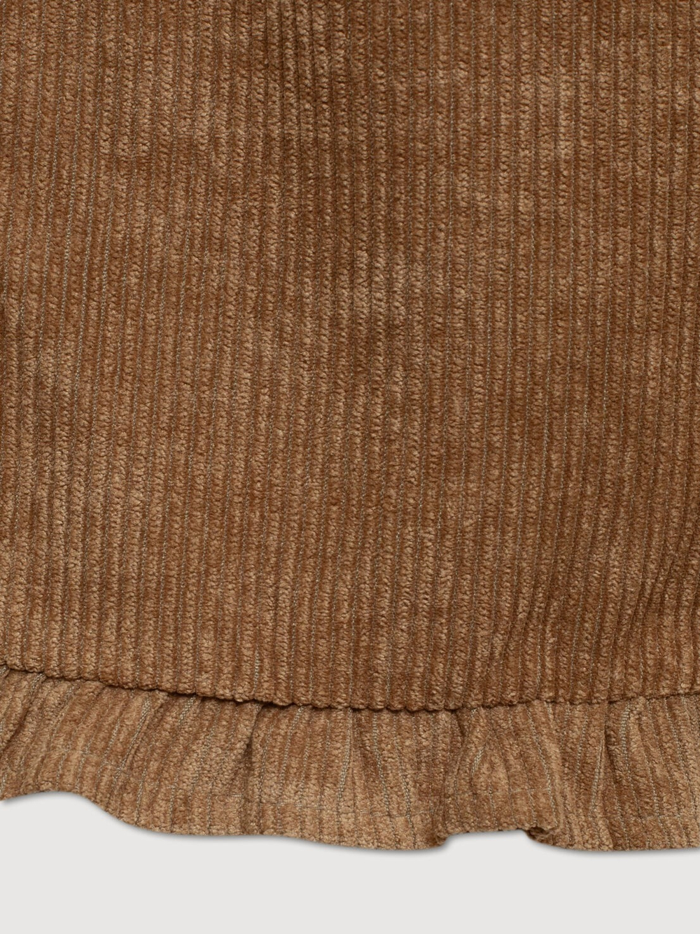 Вельветовые брюки с рюшками, Кэмел