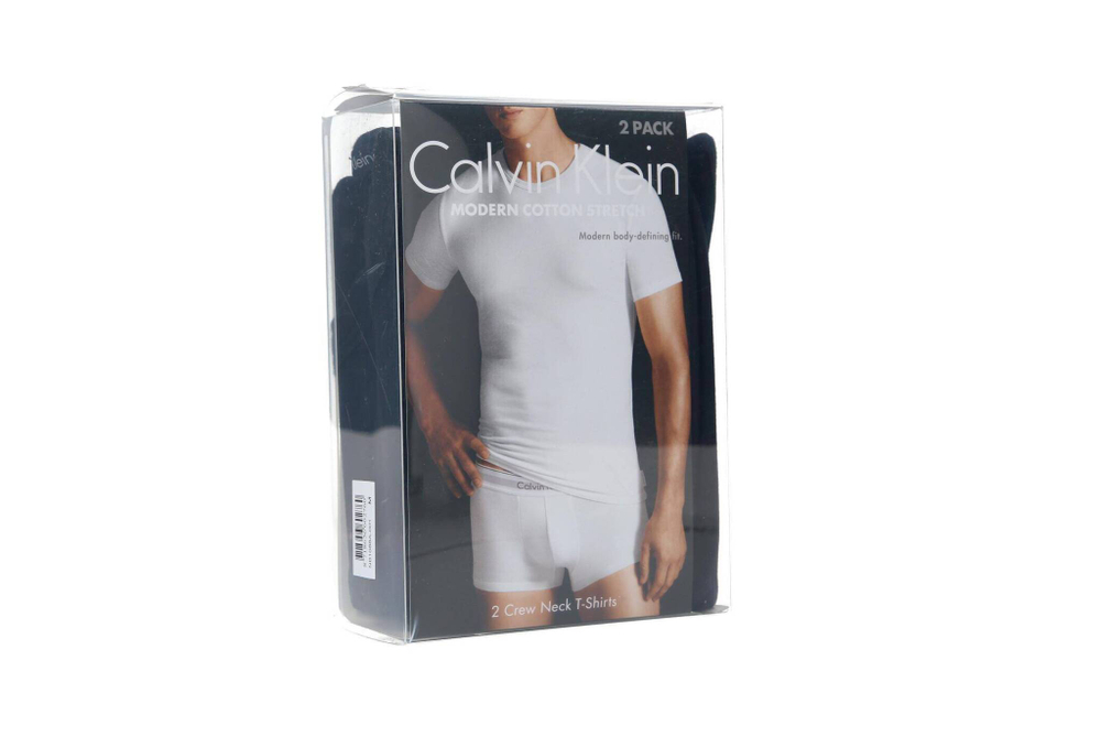 футболка 2 шт. Calvin Klein Underwear - черный(000NB1088A)