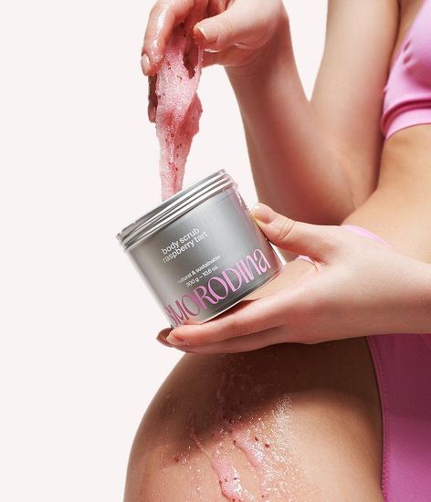 Скраб-желе сахарно-соляной «Малиновый тарт» Smorodina, 300 гр