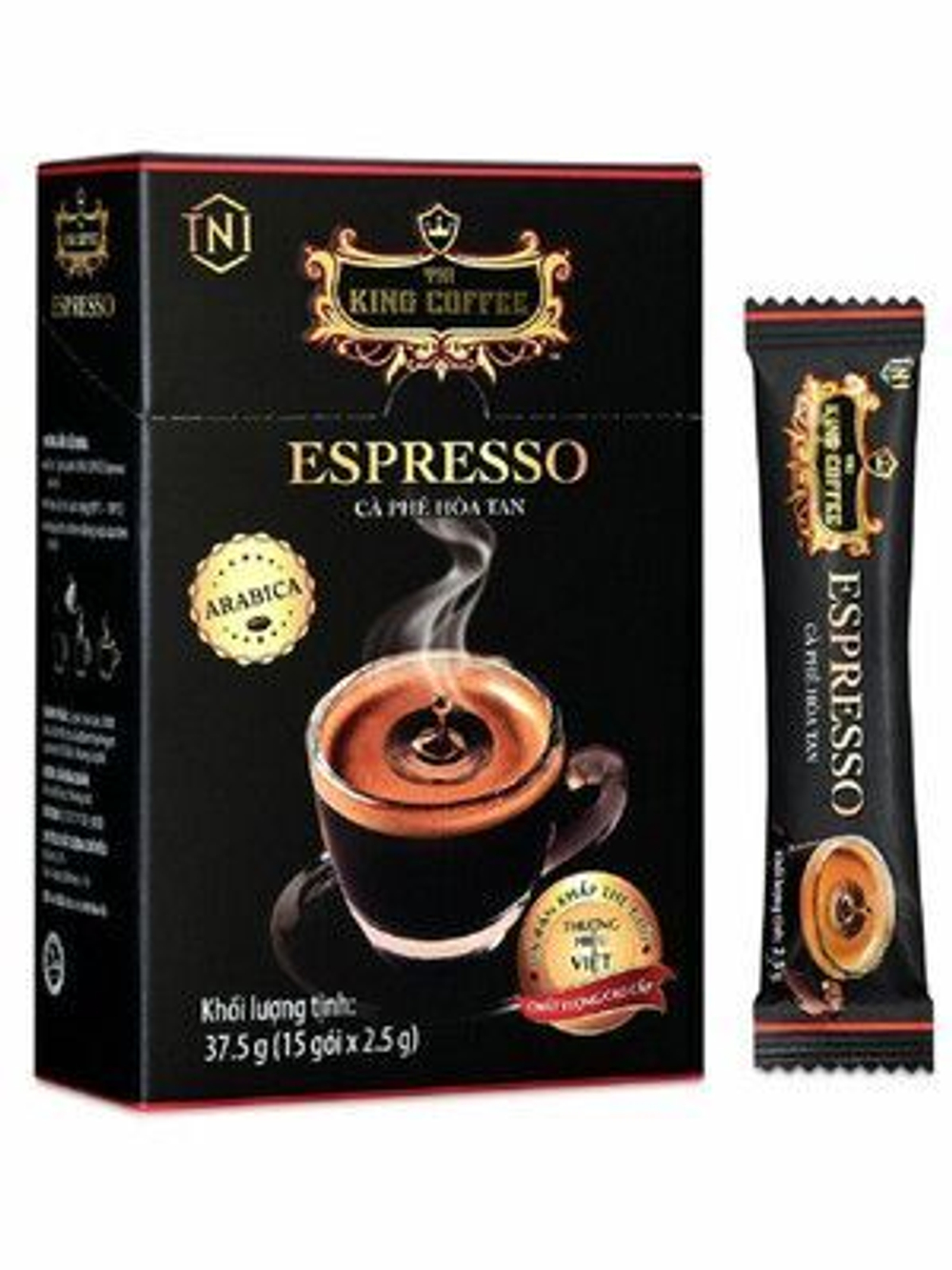 Вьетнамский растворимый черный кофе "Espresso" (King Coffee) 15пак