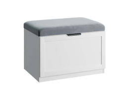 Обувница для прихожей, тумба, Нордик 68х45х48, белая