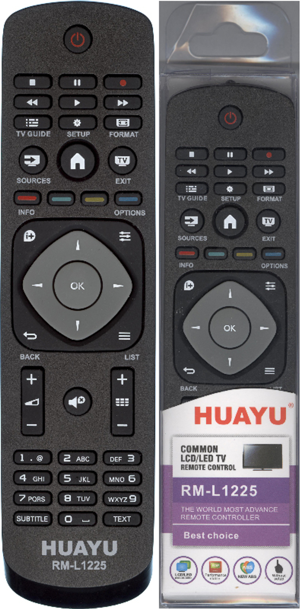 Пульт универсальный для телевизоров PHILIPS RM-L1225