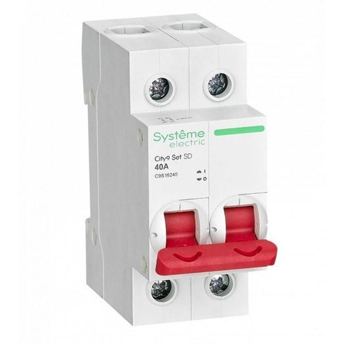 Рубильник City9 Set модульный 40А 2P Systeme Electric (выключатель нагрузки) C9S16240