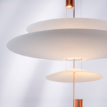 814532  2КОР! Люстра VIOLA LED 3x6W 560LM РОЗОВОЕ ЗОЛОТО/БЕЛЫЙ 3000K