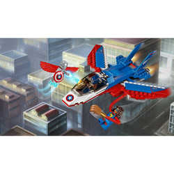 LEGO Super Heroes: Воздушная погоня Капитана Америка 76076 — Captain America Jet Pursuit — Лего Супергерои Марвел