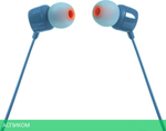 Наушники JBL T110 Blue (JBLT110BLU)