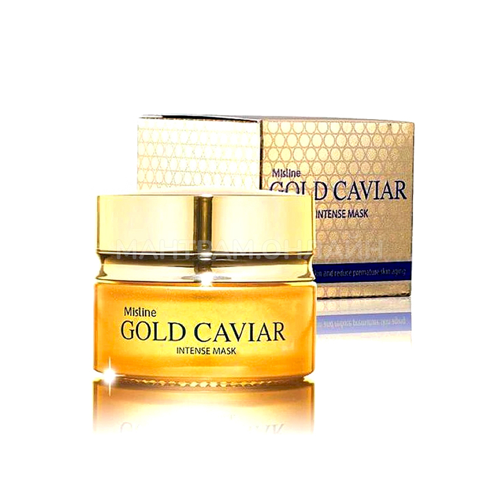 Маска для лица Mistine Gold Caviar Intense Mask увлажняет и замедляет преждевременное старение 30 г