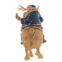 GAEM Фигурка декоративная "Дед Мороз на олене", L22 W15 H24 см