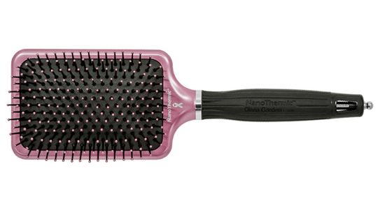 Щетка для волос широкая NanoThermic роз/черн