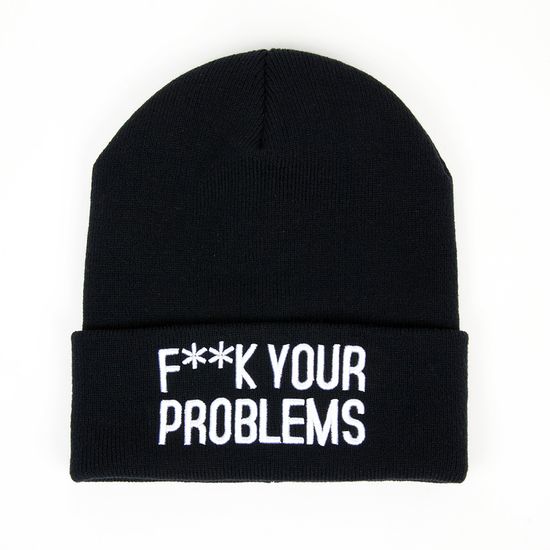 Шапка TRUESPIN F_ck Beanies BLACK