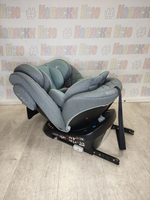 Автокресло детское Indigo Smart+ ISOFIX группа 0/1/2/3 (0-36) серый-зеленый
