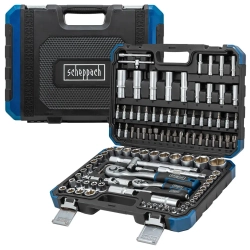 Набор инструментов 1/4'' 1/2'', 108пр. (6-гран) Scheppach Sch-41082-5