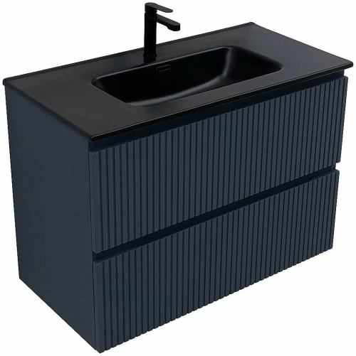 Тумба с раковиной Aquanet Джейн (Flat) 335430/329256 90 маренго